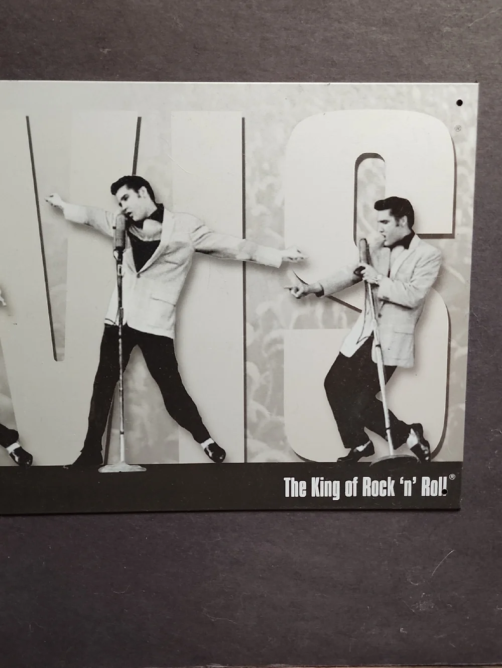 Elvis Presley Collector Metal Signs Lithographed Steel Metal Sign 1950's NWT
